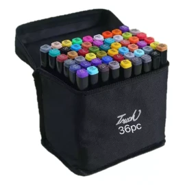 bossco Marcadores Doble Punta Plumones Punta Pincel 36 Colores