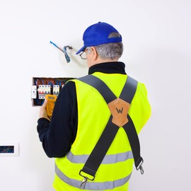 WELKINLAND 2Inch-Wide Full Elastic suspenders, Heavy Duty suspenders, Men's suspenders, Work suspenders, Work suspenders for men, Suspenders with hooks, Suspenders for men heavy duty