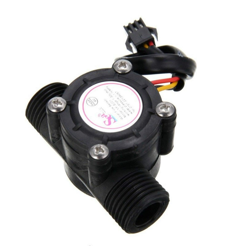 Youmile 2pcs Water Flow Sensor 1-30L/min 1/2" Control Fluid Flow