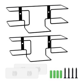 Pack of 2 glove holders, metal glove dispenser for disposable gloves, can be taped or perforated for hanging, disposable gloves, shovel holder, can carry up to 5 kg (average size)