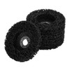 ASHATA Poly Strip Wheel, 5Pcs 100mm Black Poly Strip Wheel