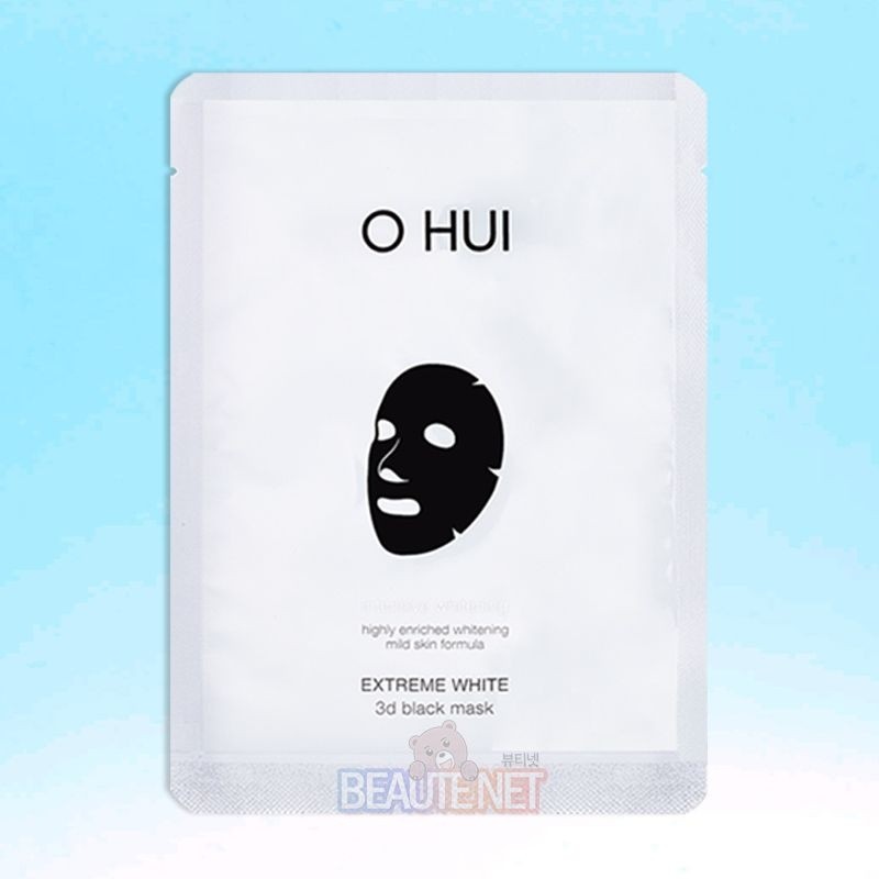 Ohui O HUI Extreme White 3D Black Mask (1 piece)