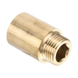 PATIKIL Shower Head Extension Arm, Copper G1/2 Male to Female Thread 41mm Length Pipe Fitting Shower Head Extender