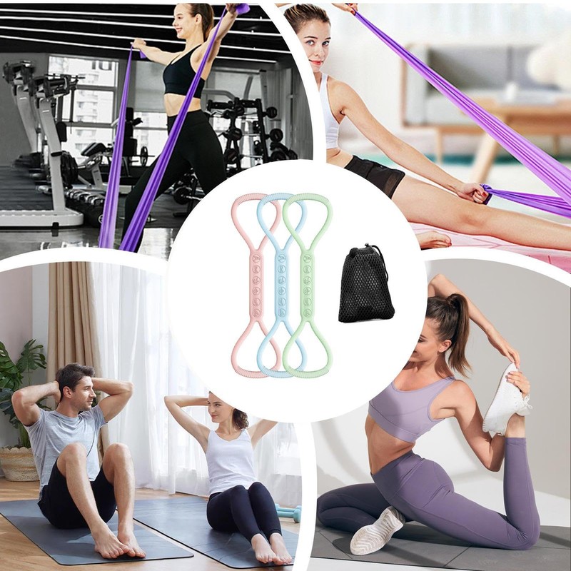 Stretch Bands for Shoulder,8 Shaped Elastic Stretch Bands | Hand