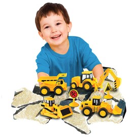 Kid Galaxy 4-Pack Free Wheeling Construction w/Accessory Set