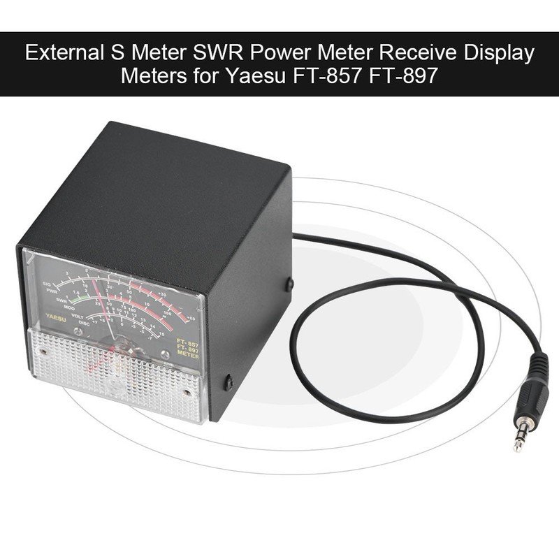 Zerone External S-Meter for FT-857/FT-897 Radios, Zerone2k69extrib Black