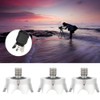 3 Pieces Stainless Steel 3/8 Inch Feet Tripod Monopod Non-Slip