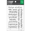 Hero Arts SB350 Friendly Messages Bundle Clear Stamp Set with