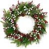 32 Pack Christmas Tree Decorations, Artificial Red Berry Stems 6.5inch