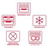 Sistema Microwave Food Storage Containers with Steam Release Vent, Dishwasher