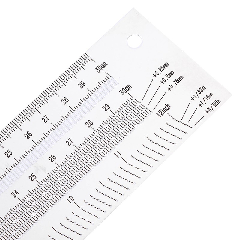 Ultra Precision Marking Ruler Stainless Steel Woodworking Scribing Ruler Gauging