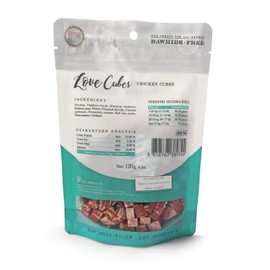 Love Cubes (4.2 oz) ( Pack of 3 ) Rawhide-Free cage-Free Chicken Cubes