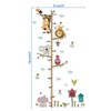 Winomo Cartoon Growth Chart Tree Removable Wall Sticker
