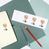 4 x Small 50mm 'Cute Sitting Boy' Permanent Sticker Decals
