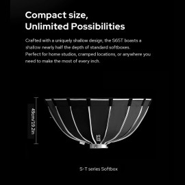 Godox S120T 120cm Stroble Flash Quick Release Umbrella Softbox Bowens Mount OMEK