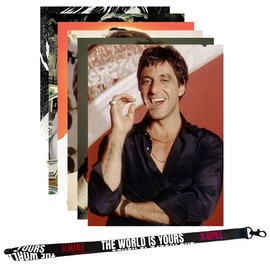 Edgell House Gangster Movie The World Is Yours Gift Set – Includes Lenticular Poster And 2nd Tony Montana Poster And The World Is Yours Lanyard – Premium Décor For Classic Movie Fans