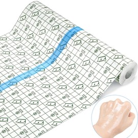 1 Roll Waterproof Film Roll, 9.8 x 16.4 ft (25 x 5 m), Bandage, Film Dressing, Scratch Protection Film, Protective Tattoo, Ultra Zero Sense, Waterproof Film Roll, Dressing Tape, Antibacterial