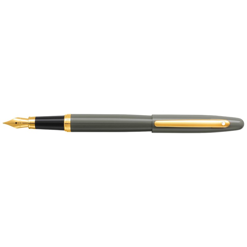 Sheaffer VFM 9427 Glossy Light Gray Fountain Pen With PVD