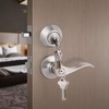Gobrico Satin Nickel Keyed-Alike Door Levers and Single Cylinder Deadbolts