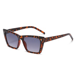 LJCZKA Vintage Katzenaugen Sonnenbrille für Damen 90er Retro Cateye Sonnenbrille Mode Katzenaugen Rahmen mit UV Schutz