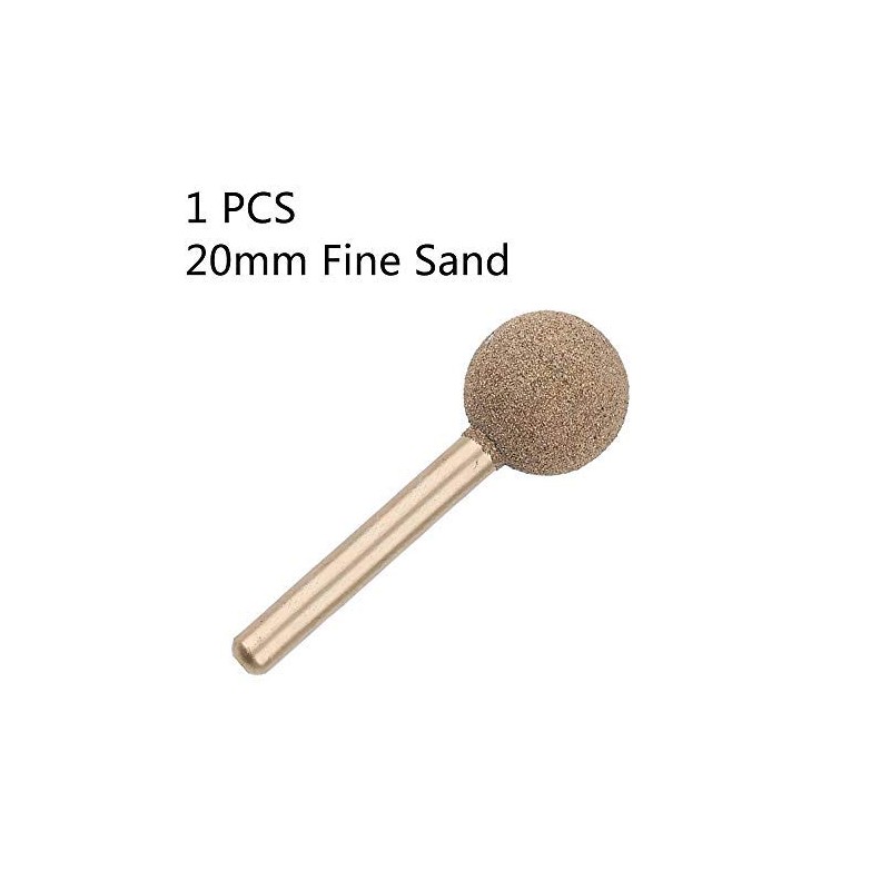 14mm Diamond Coated Ball Rotary Burrs 100 Grit Fine Sand