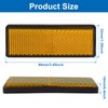 Waziaqoc 10-Pack Orange Reflectors, Self-Adhesive Rectangle Reflectors