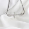bobauna Sideways Cross Adjustable Link Bracelet Christian In Good Faith