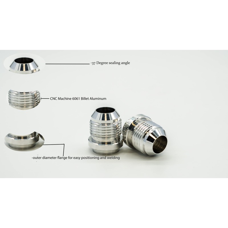 16AN CNC Machine 6061 Billet Aluminum Weld Bungs