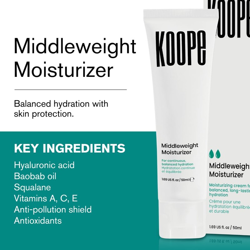 Koope Middleweight, Moisturizer, 50ml