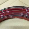 Vintage Style 5/8" White & Chrome Side Body Trim Molding