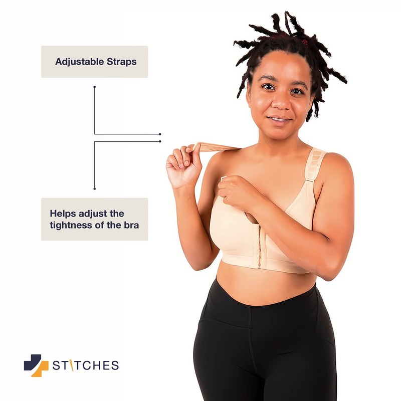 Stitches Medical Mastectomy - Brasier de compresión postoperatoria, Beige, XL
