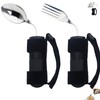 2 Pcs Adaptive Utensils Set with Spoon and Fork, Weighted