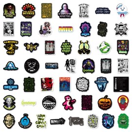 Pack of 100 Ghostbusters Stickers Car Laptop Phone Guitar Skateboard Motorcycle Bicycle Ghostbusters Stickers Set Vinyl Waterproof Aesthetic Stickers for Teenagers Children Adults