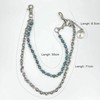 Punk Layered Pants Chain for Women Men Layered Silver Coin