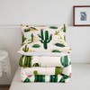 Manfei Desert Comforter Set Twin Size Green Cactus Bedding Set