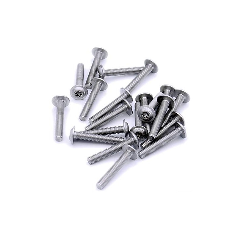 M6 (6mm x 25mm) Flanged TX Socket Button Machine Screw