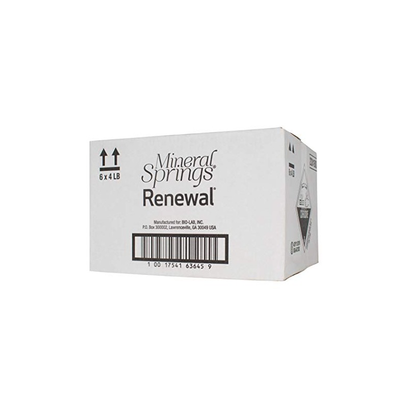 BioGuard Mineral Springs Renewal, 4 lb, Pack of 6, Weekly