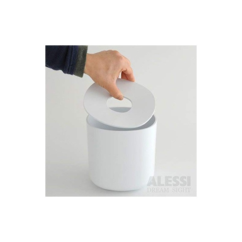 Alessi "Birillo" Papiertaschentuch Behälter aus PMMA, weiß, L 15cm, B