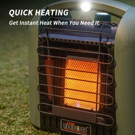 THE BOSS 6,000 BTU Propane Heater Indoor Outdoor Portable Heater Camping Propane Space Heater Outdoor