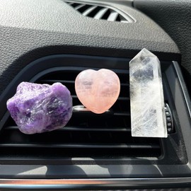 MOLISTONE Car Protection Crystal Kit- Crystal Car Accessories - Car Charms - Car Ornament -Crystal Gifts for Women - Car Vent Accessories