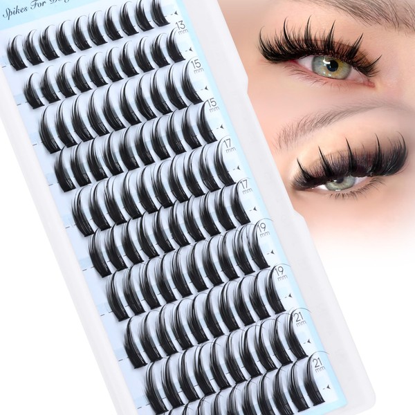 Spike Lash Clusters Manga Pre-Made Lash Extensions 13-21MM Long Anime