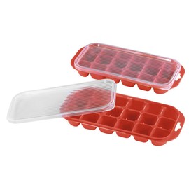 Xavax Set of 2 Ice Cube Trays with Lid (Ice Cube Tray for 36 Ice Cubes)