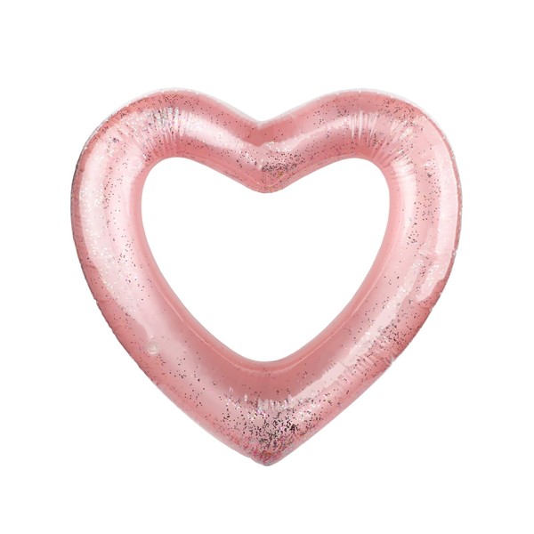 Heart Shaped Inflatable Pool Float, Large Love Heart Swim Ring