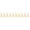 Hikari Resin Hooks for Punching Boards, Light Brown, Pack of