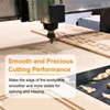 sourcing map Point Cutting Roundover Router Bit 11/16" Radius 1/2"