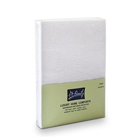 Family Bedding Terry Cotton King Bed Mattress Protector, 160 cm x 200 cm