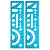 sourcing map 2pcs Multifunctional Geometric Rulers 15cm Metric and SAE