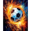 SVINOILER Paint by Numbers Kit for Adults Soccer 40x50cm Canvas,