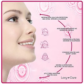 Lovy Care Pack Serum Facial Acido Hialuronico+ Ceramidas+Crema Facial Vitamina C+ acido Hialuronico reafirmante Piel Radiante pH 5.5 Antiarrugas Antif