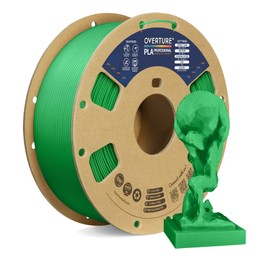 OVERTURE PLA Plus (PLA+) Filament 1.75mm PLA Professional Toughness Enhanced PLA Roll, 1kg Spool (2.2lbs), Dimensional Accuracy +/- 0.05mm (Green)